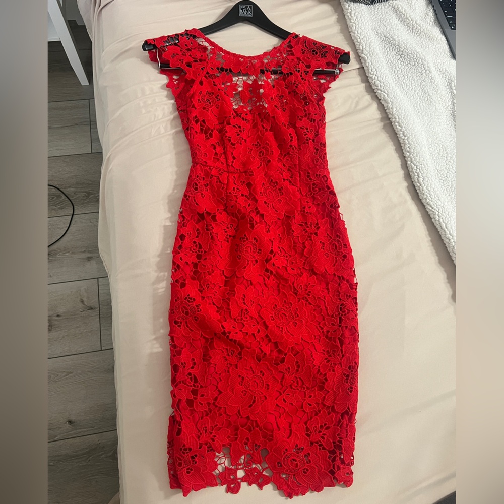 Paper Doll Red Sheath Dress